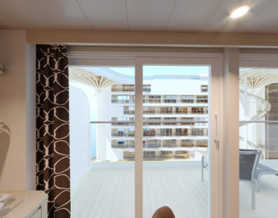 DeLuxe suite z balkonem Aurea - pokład 11 (podwójny widok)